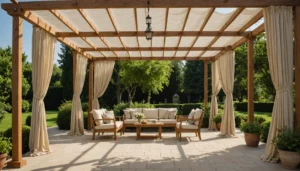 rideaux pergola exterieur